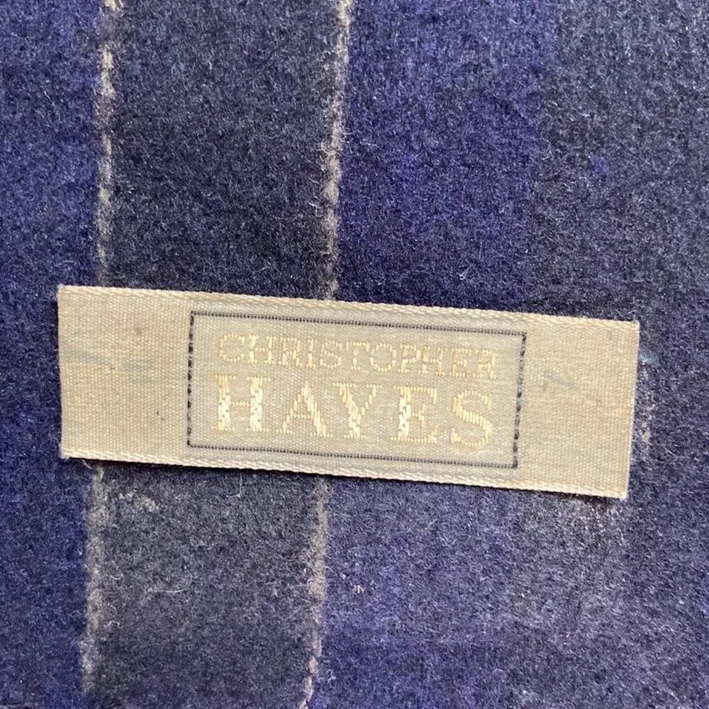 Christopher Hayes blue wool